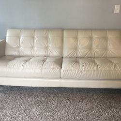 Macys  Leather Sofa 85” Long 