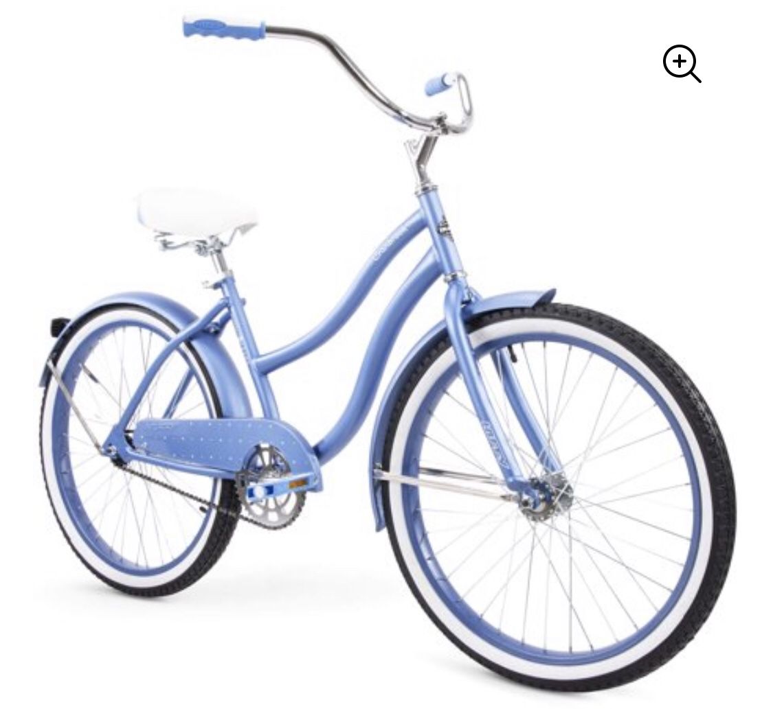 Huffy 24” Cranbrook Women’s Comfort Cruiser Bike Light Periwinkle Blue