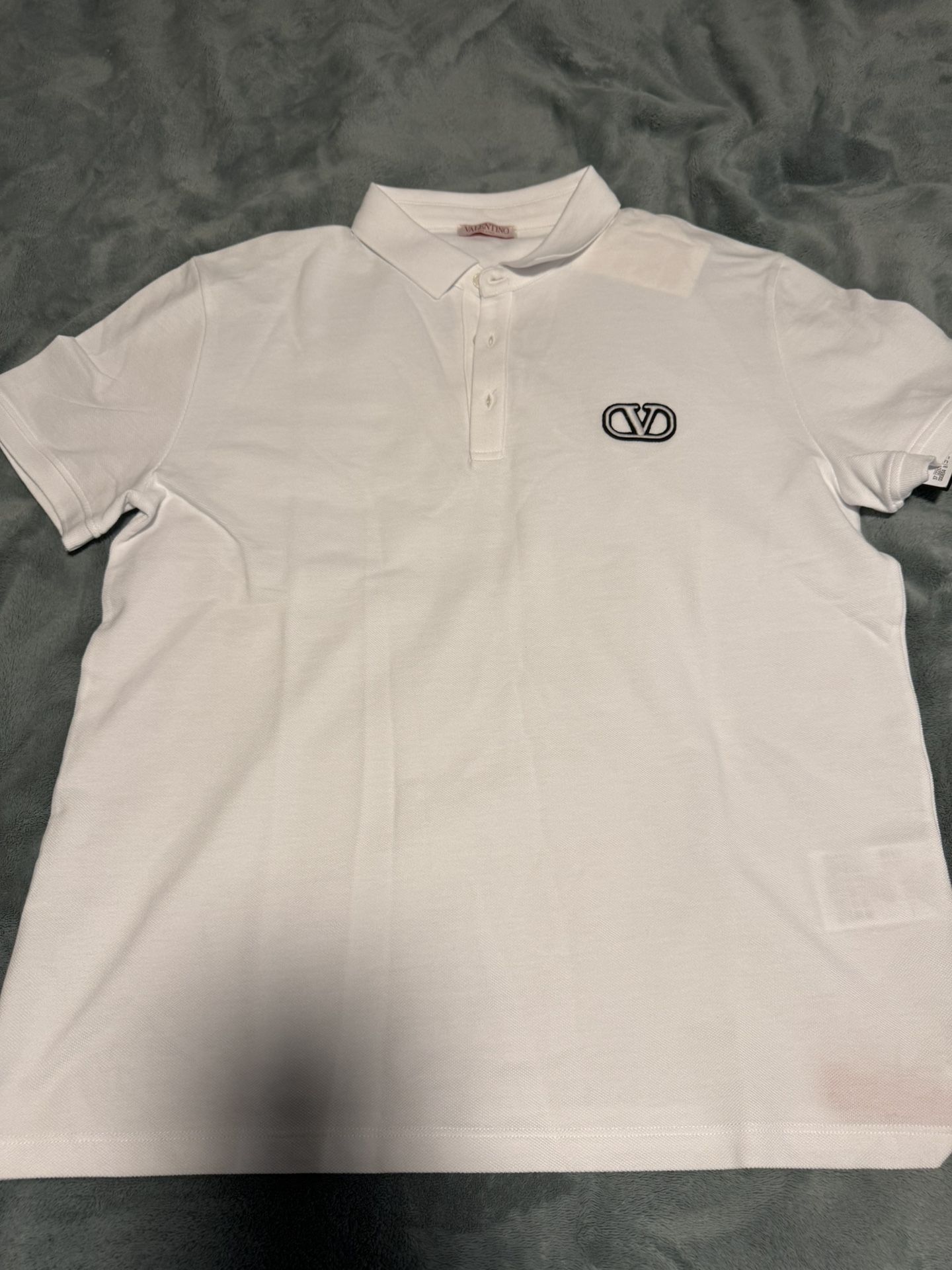 🆕 Valentino Men’s Polo Shirt White Size L
