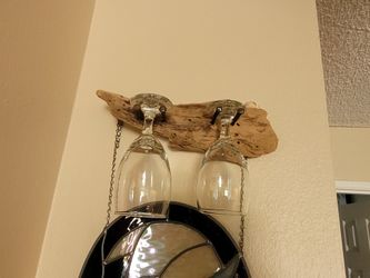 Driftwood Wine Glass Holders