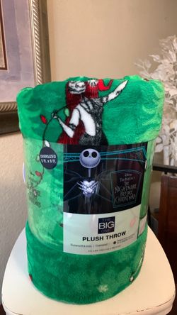 The Nightmare Before Christmas Throw Blanket Jack and Sally Oversized 5 ft. X 6 ft.