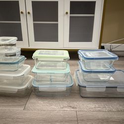 Glass Food Storage Container Set – 11pcs with Lids