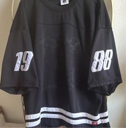 Magnifique Men’s XL Black/White Jersey T-Shirt Crew Neck Breathable Graphic