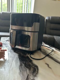 8.5QT Touch MIRASTON Air Fryer, Upgraded 2.11gal 8-in-1 Basket Air Fryer, Digital Touchscreen Display with 8-Presets, Air Fry, Bake, Roast, Broil In M