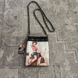 Gil Elvgren Pin Up Ride 'em Cowgirl Cross Body Purse