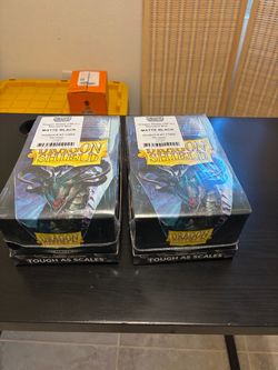 Black Matte Standard Dragon Shield sleeves - 2 cases