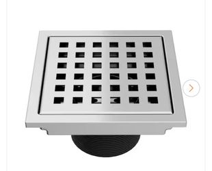 VIGO Elan 4 in. Square Shower Drain in Chrome