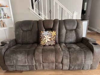 VIKING MANUAL SOFA W/ DROP DOWN CENTER TABLE