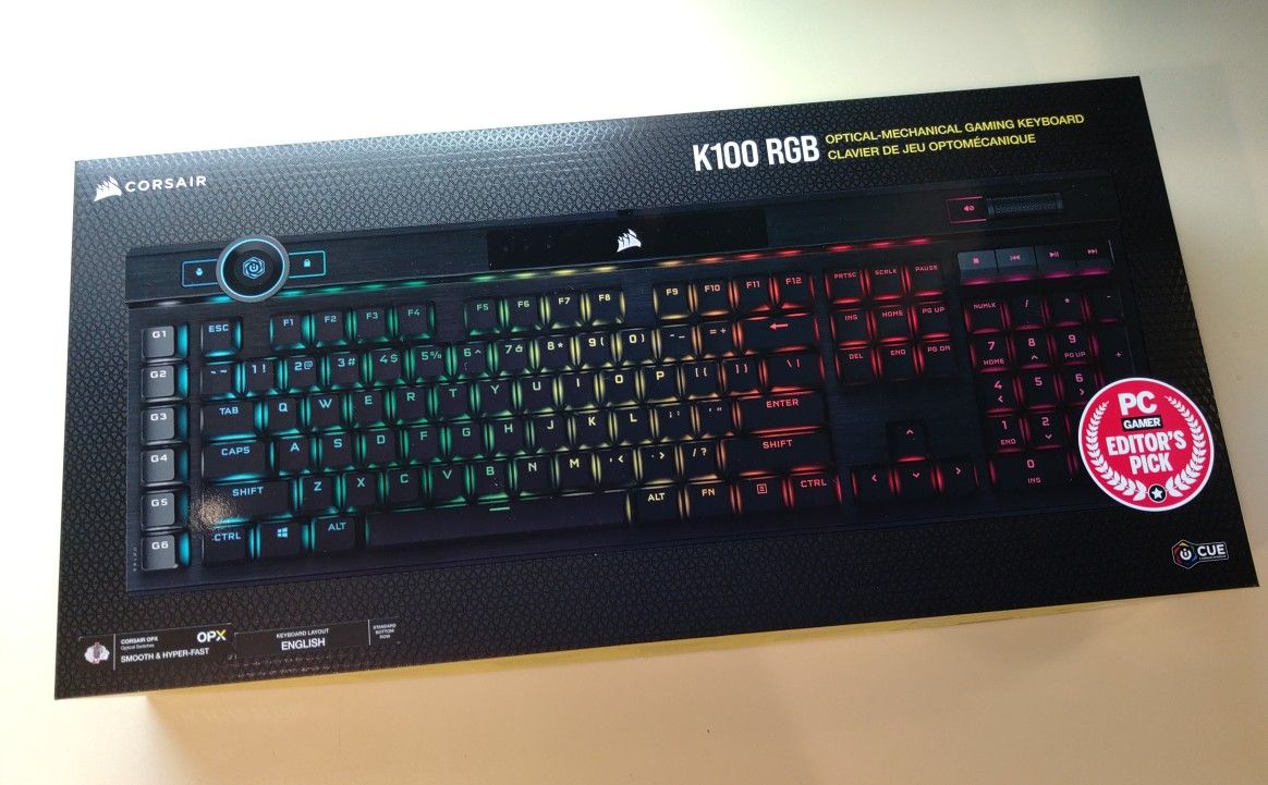 Corsair K100 RGB Optical-Mechanical Wired Gaming Keyboard