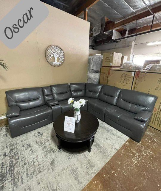 $49 Down Payment Power Reclining Sectional Sofa Pecos 