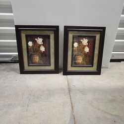 2 Flower Pictures Decor