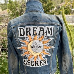 Women's Dream Seeker Enhanced Stretch Denim Jacket-GAP-XS