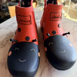 Girls Ladybug Rain Boots