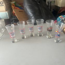 Budweiser Beer Glasses/flights 