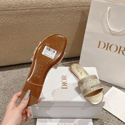 2025 spring and summer new AY flat bottom one-word flip color matching pearl