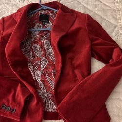 Soft Cuddly Burgundy Jacket