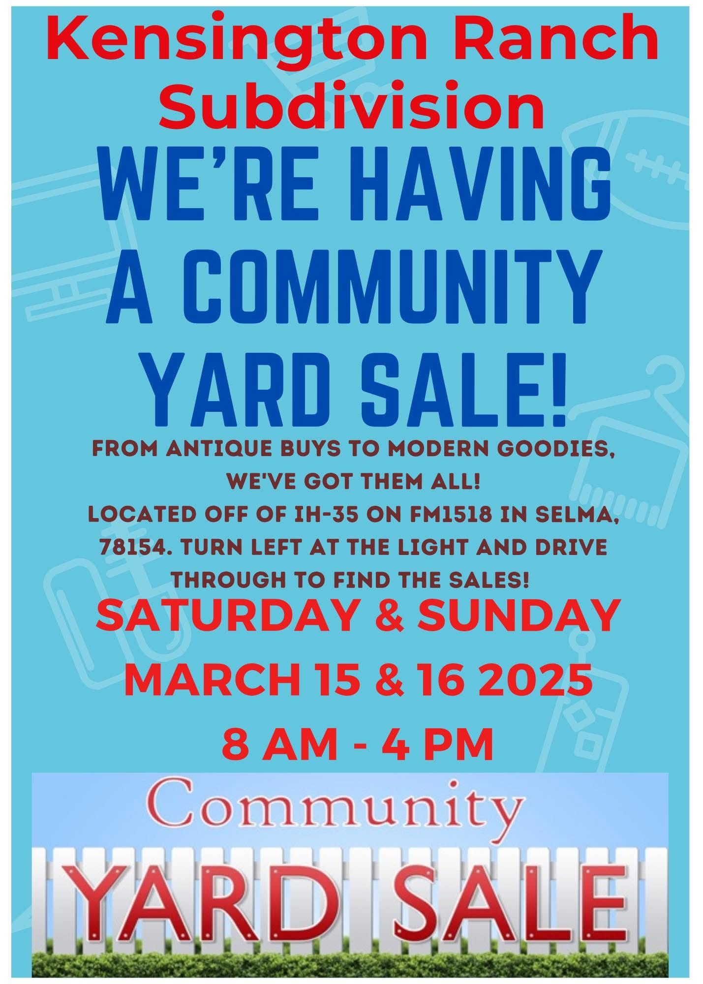 Community Yard Sale