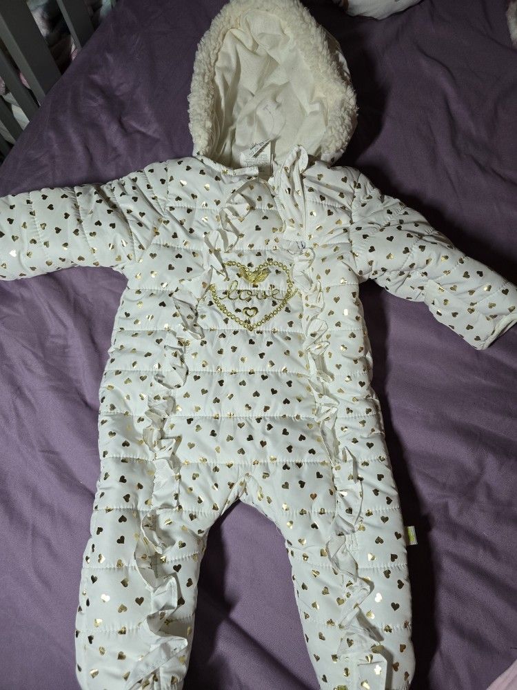 Baby Girl Winter Snowsuit
