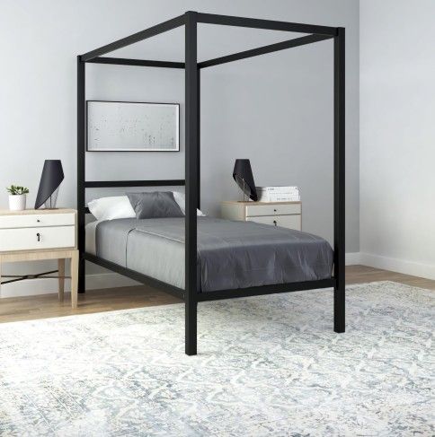 Brand New Modern Metal Twin Bed