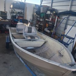 1980 MirroCraft Aluminum V Bottom John Boat 