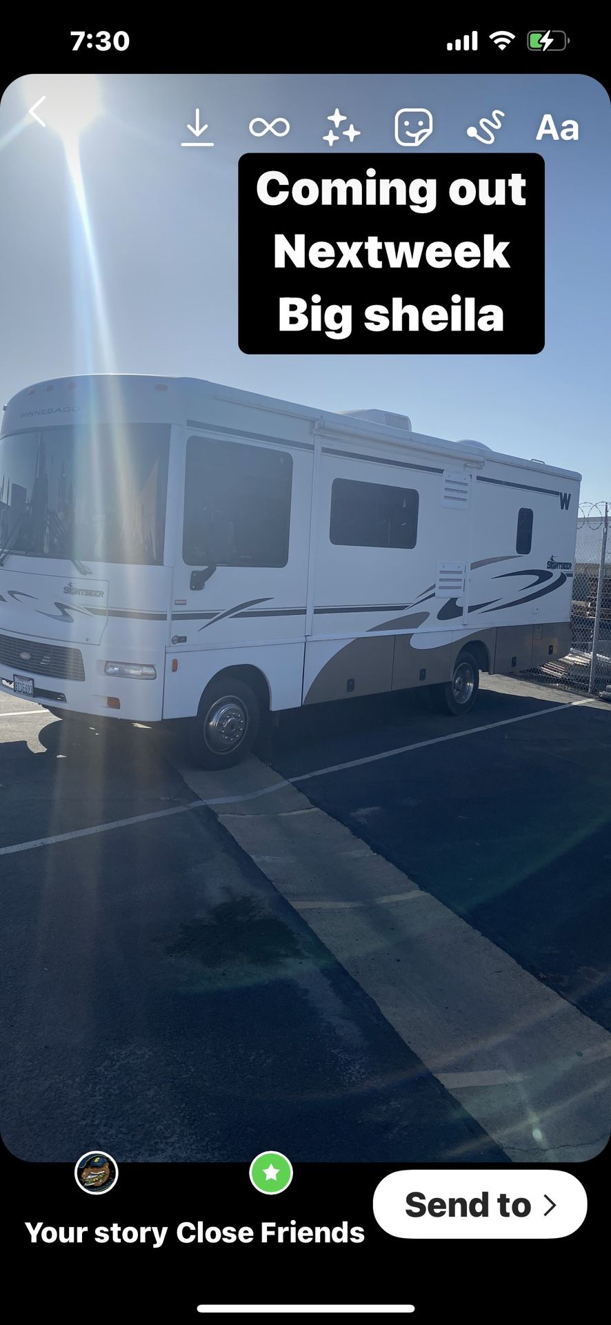 Winnebago Sightseer In Excellent Condition For Trade