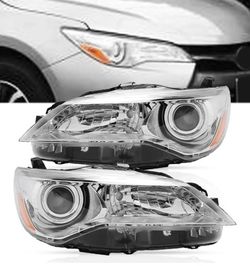 2015 2016 2017 Toyota Camry Headlights Replacement Headlight Assembly Factory Headlamp,Chrome Housing