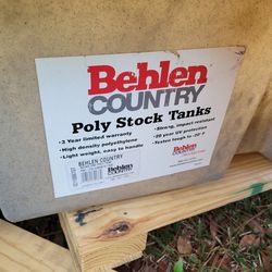Behlen Country Poly Stok Tanks, 70 Gal, New 