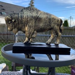 Golden Buffalo Statue