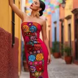 Vestidos Mexicanos Bordados ✨ Mexican Dresses & Blouses, Women & Girls ✨ ✨ Prices Vary - Precios Variados