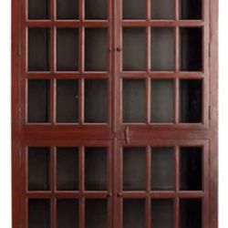 Crate and Barrel Rojo Cabinet - Solid Wood