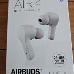 Airbuds Air2 True Wireless Earbuds White