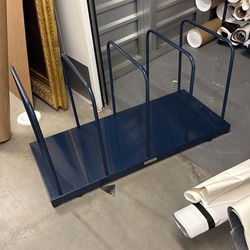 22 blue industrial shelving