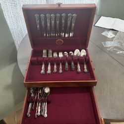 Silver Antique Silverware Set