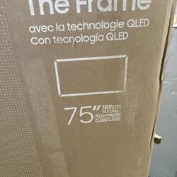 Samsung 75-Inch Class QLED 4K LS03D The Frame Series Quantum HDR Smart TV w/Dolby Atmos, Art Mode, Anti-Reflection, Customizable Frame, Slim Fit Wall 