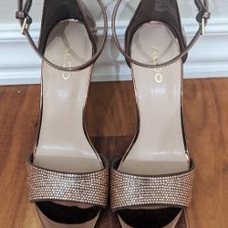 Nwot ALDO Women's High Heels Rose/Gold 2.5 In Size 7 