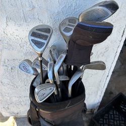Mixed Bag Of Golf Clubs