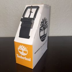 Black Brand New Timberland Leather Belt