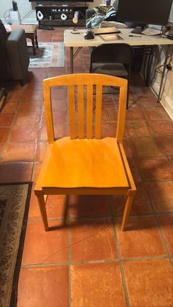 Big wood chair