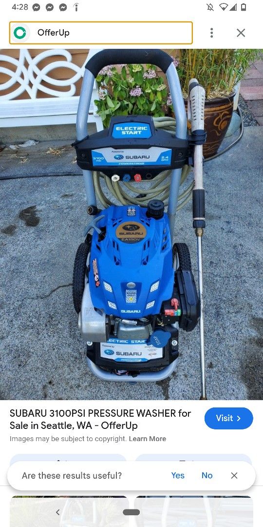 Subaru Pressure Washer 