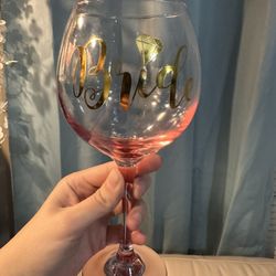Pink Bride Glass