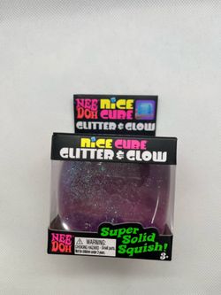 Needoh glitter & glow nice cube