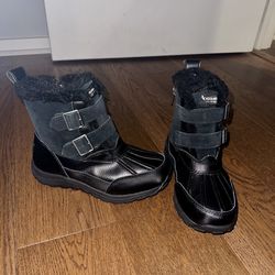 NEW Koolaburra by Ugg Womans Imree Moto Black Waterproof Insulated Boots, 6M