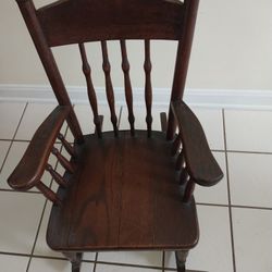 Vintage Childs Wooden Rocker 