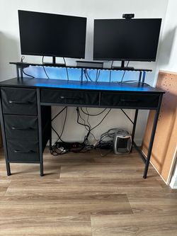 Black & Dark Gray Desk
