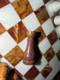 Hand-Carved Marble Chess Set