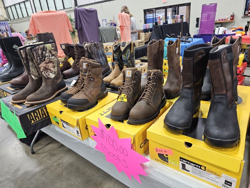 SUMMER SALE. Mens Work Boots, FR Pants And BIBS