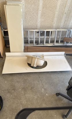 60 Inch Vanity Countertop With Sink And Backsplash