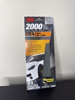 3M Wetordry Sandpaper, 2000 Grit