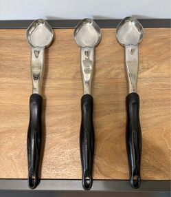 Set of 3 - 1 oz Oval Solid Spoodle Heavy-Duty 18/8 Stainless Steel