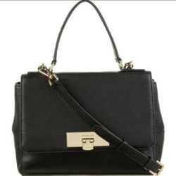 Michael Kors Designer MK Callir Black Top Handle Crossbody Purse Handbag 